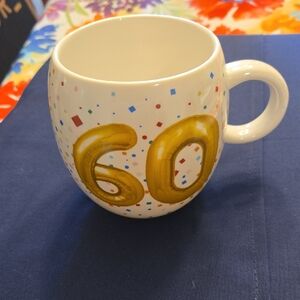 Hallmark 60th Birthday Mug with Gold Accents
